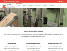 Tablet Screenshot of helmettestingmachines.com